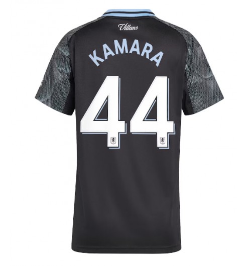 Aston Villa Boubacar Kamara #44 Venkovní Dres pro Dámské 2025-26 Krátký Rukáv Aston Villa Boubacar Kamara #44 Venkovní Dres pro Dámské 2025-26 Krátký Rukáv